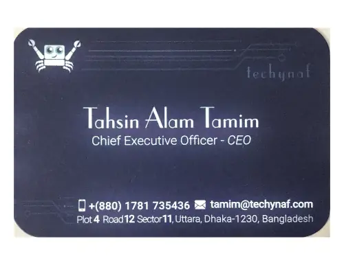 Techynaf ID front